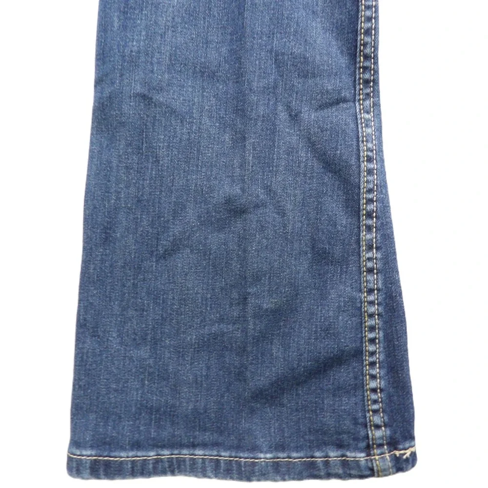 Levis 518 Superlow Jeans Women W25xL32 Blue Denim Flare Bootcut Low Rise Stretch